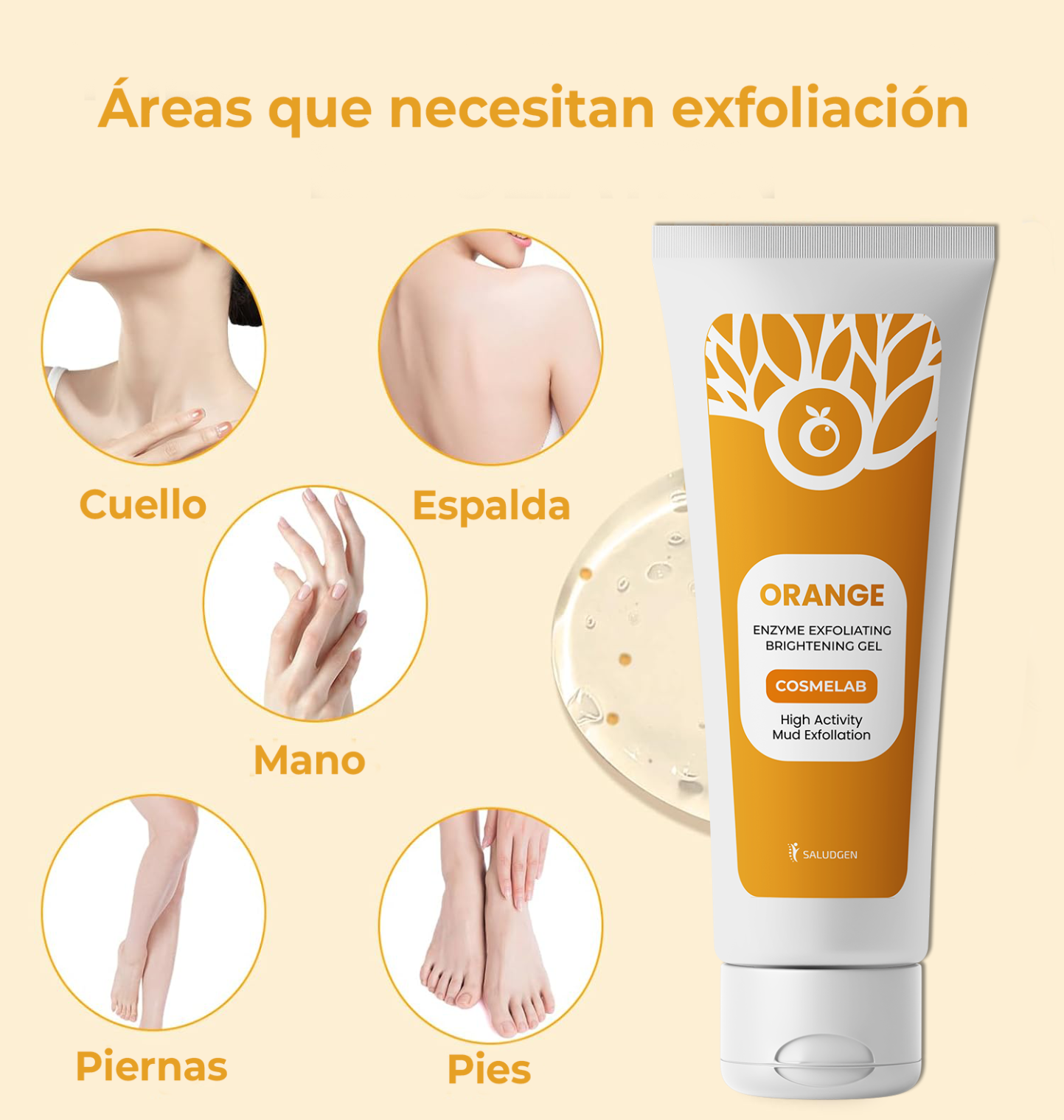 Gel Exfoliante Enzimatico de Naranja