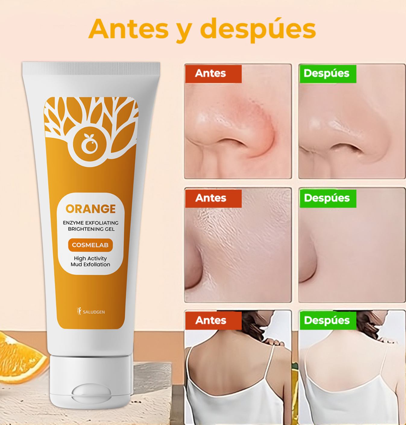 Gel Exfoliante Enzimatico de Naranja