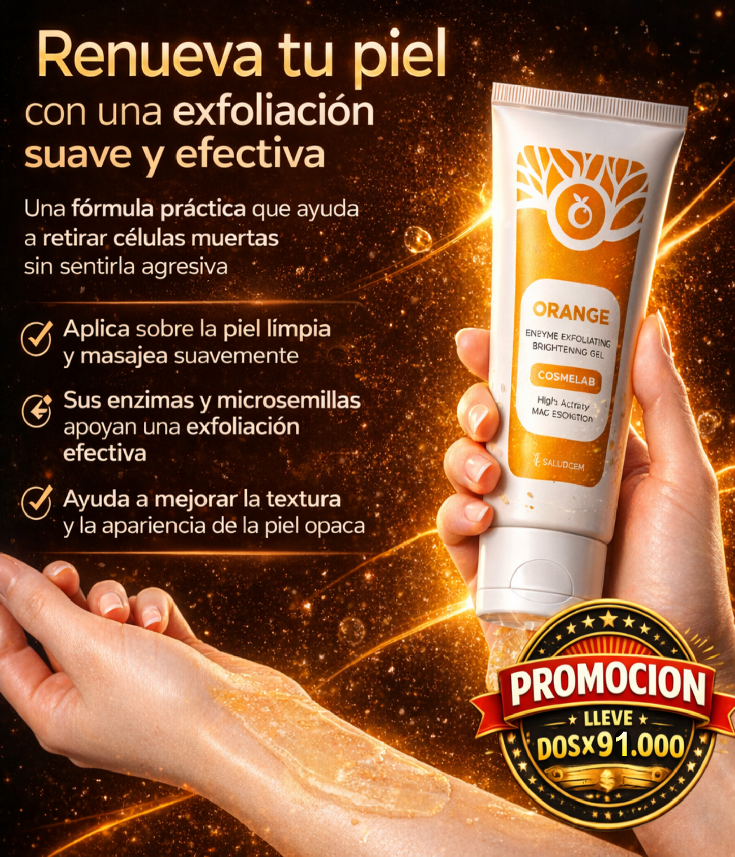 Gel Exfoliante Enzimatico de Naranja