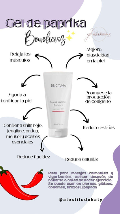 GEL REDUCTOR  Flacidez   - Inflamación - Estrías  D.R.C.  TUNA